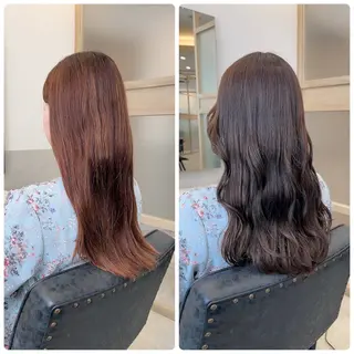 セミロング カラー 西野 美空🍊のヘアスタイル