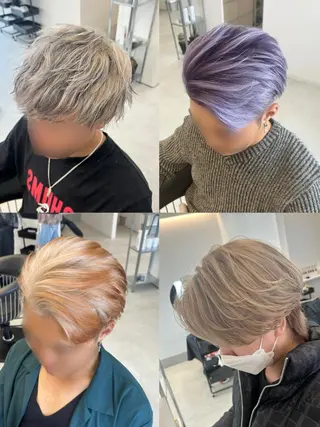 ショート カラー メンズ 🐾ハイトーンブリー チ🐾ひなたのヘアスタイル