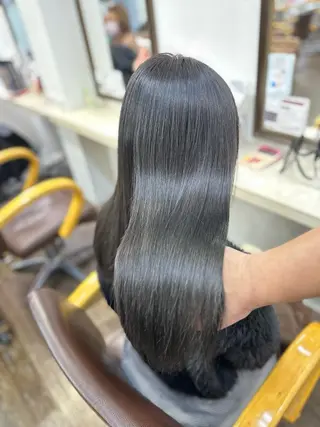 セミロング 髪質改善ストレートo rメンズスタイル今岡のヘアスタイル