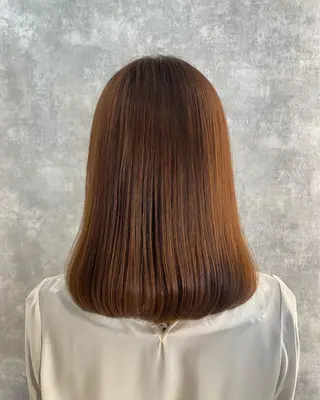 ミディアム ✨赤味消しカラー✨ 韓国ヘア/古川恭平のヘアスタイル