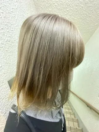 ミディアム カラー ヘアアレンジ niconail 千歳烏山店所属・niconail 🧣ayu 📍烏山のネイルデザイン