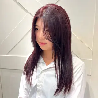 ロング カラー 韓国レイヤー 暖色カラー/さくらのヘアスタイル