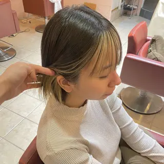 ショート カラー 🍀ブリーチ/艶カラ ー🍀 コイケのヘアスタイル