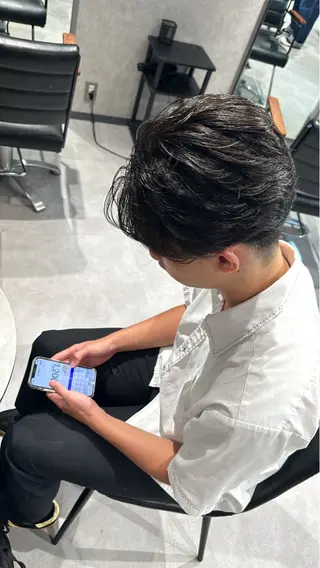 ショート ヘアアレンジ メンズ NEXT NEO所属・メンズヘア静岡 ✂︎Ryuheiのヘアスタイル