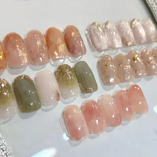 ネイル 🎀チーク/ちゅるん 🫧chisa🎀のネイルデザイン