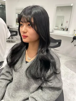 セミロング カラー 🤍ベージュ×艶髪 🤍Ryuta🤍のヘアスタイル