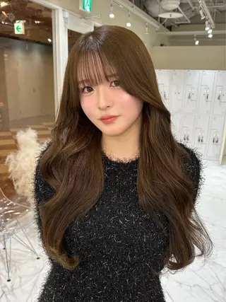 ロング カラー ヘアアレンジ maoブリーチ無し 似合わせカラーのヘアスタイル