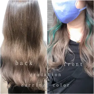 ロング カラー カラーパティシエ facce🌼ikoのヘアスタイル