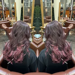 ロング カラー レイヤー/ボブ/ ミニボブ/AOIのヘアスタイル