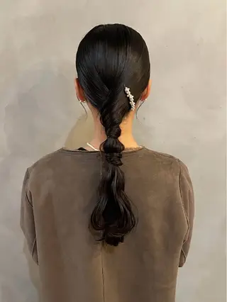 ロング ヘアアレンジ ♡トップスタイリス ト/美髪矯正hinaのヘアスタイル