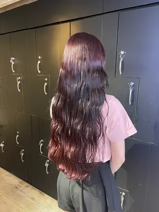 ロング カラー ヘアアレンジ 海外/ハイトーン🪽 ☯️ami☯️のヘアスタイル