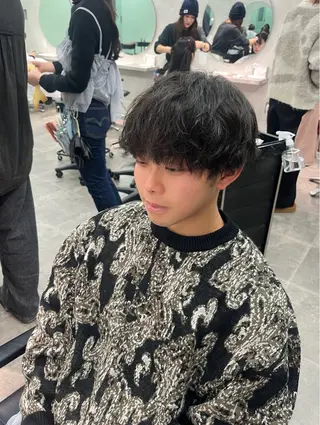 ミディアム パーマ メンズ 韓国ヘア🇰🇷🎀 山本うららのヘアスタイル