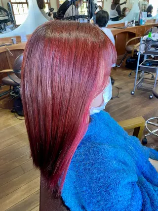 セミロング 北川 飛瑶のヘアスタイル