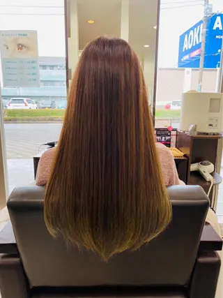 ロング カラー 阿久津 泰幸のヘアスタイル
