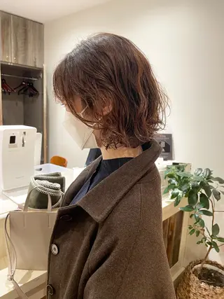 ショート パーマ ボブ/レイヤー/ケア パーマ/リュウタのヘアスタイル