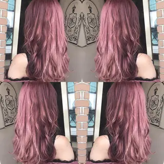 ロング カラー パーマ ヘアアレンジ メンズ キッズ ネイル マツエク・マツパ サロンドミルク 原宿のヘアスタイル