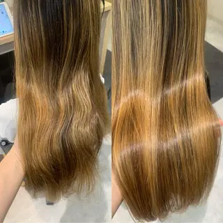 ロング hub hair レイヤー/透明感のヘアスタイル