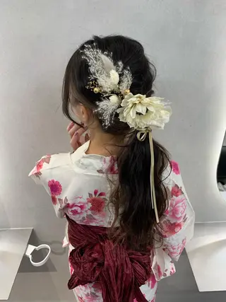 ロング 卒業式ヘアセット🎀 ヘアアレンジのヘアスタイル