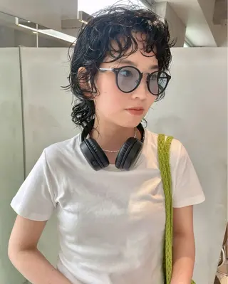 ショート パーマ 艶カラー/ハイトーン /Seinaのマツエク・マツパデザイン