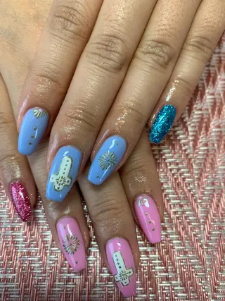 ネイル rukianail 新里のネイルデザイン