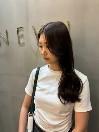 セミロング A.Ｍ.hair所属・レイヤーカット/ 髪質改善/福本凌のヘアスタイル