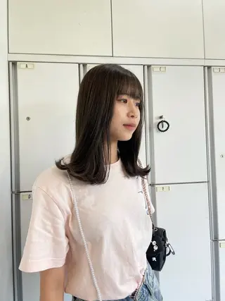 ミディアム カラー nanaka :のヘアスタイル