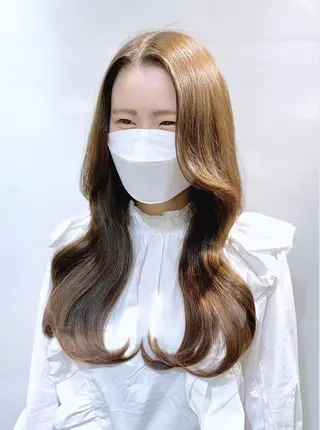 ロング カラー ヘアアレンジ As hair所属・柔らか垢抜けｶﾗｰと ｶｯﾄ🫧ASUKAのヘアスタイル