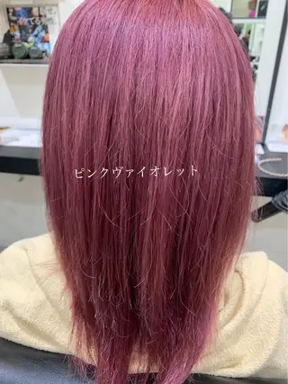ミディアム カラー 喜友名 泉樹のヘアスタイル