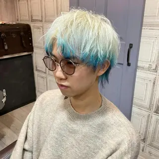 カラー メンズ F.hair salon所属・ハイトーン×髪質改善 🌈しゅんだい🌈のヘアスタイル