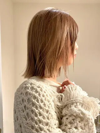 ミディアム Hair & make Lamp所属・梅田のブリーチ特化 美容師KAI🥰のヘアスタイル