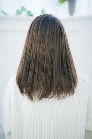 ミディアム a-granz 住吉店のヘアスタイル