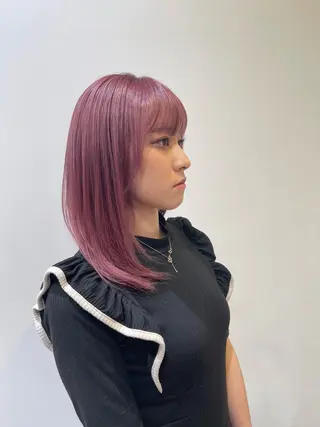 ミディアム カラー ✂︎髪質改善・ Yuitoのヘアスタイル