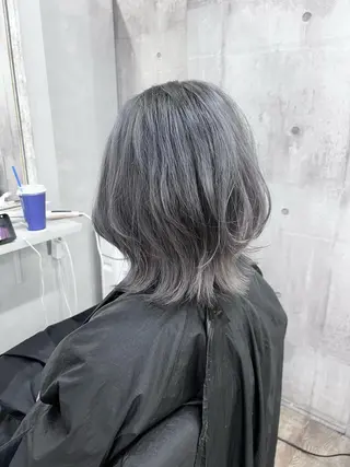 ショート サニーサイド大名 ダブルカラー髪質改善のヘアスタイル