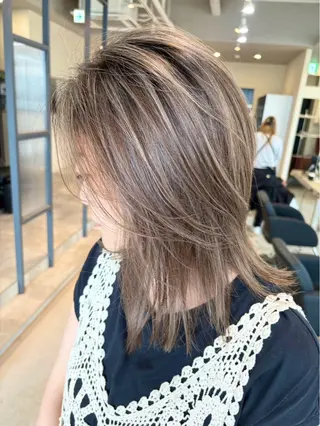 セミロング 野村 星斗のヘアスタイル