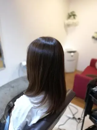 セミロング カラー 北林 弘展のヘアスタイル
