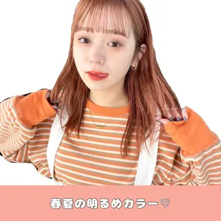 ミディアム カラー ボブヘアカット Rikapi❤️のヘアスタイル