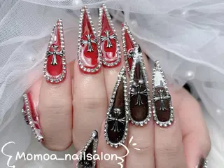 ネイル MoMoA Nail ネイル長さ出し専門店のネイルデザイン