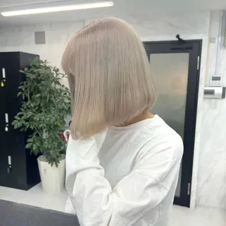 ミディアム カラー シールエクステ特化 ハイトーン、NANAのヘアスタイル