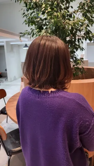 ミディアム 梅崎 ますみのヘアスタイル