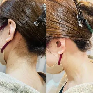 ケアカラー特化 美容師店長佐藤のヘアスタイル