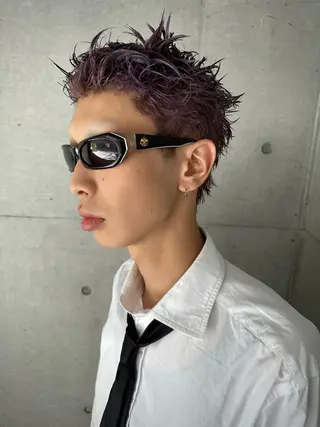 ショート カラー メンズ 渋谷メンズショート 特化🥋　渡邊健流のヘアスタイル