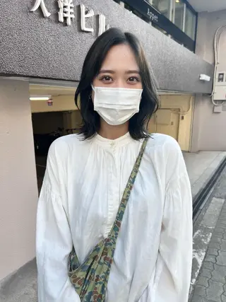 ミディアム カラー 樫原裕二/レイヤー カット/透明感カラーのヘアスタイル