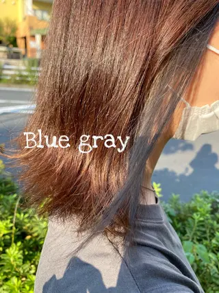 ミディアム カラー 黒木 栞のヘアスタイル