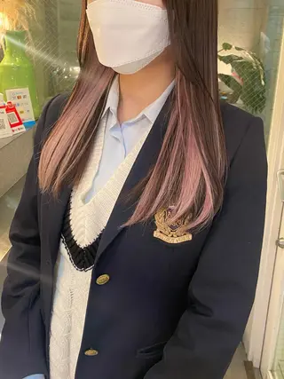 ロング 平成ギャル×韓国 mix💖MIKUのヘアスタイル