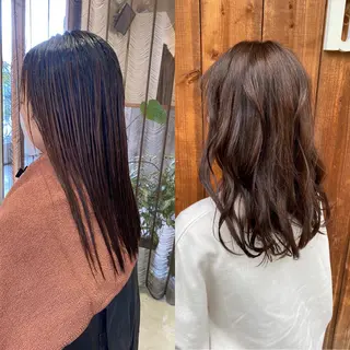 ロング カラー ヘアアレンジ SALOWIN京都河原町Suite店所属・外国人風レイヤー/ ハイトーンSHUのヘアスタイル