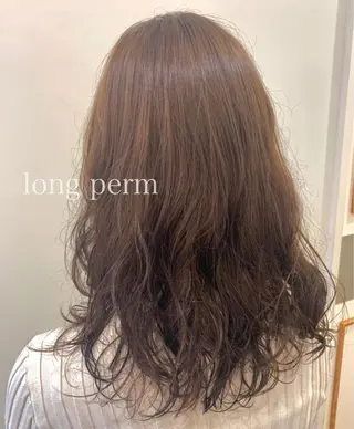 ロング パーマ ボブ/美髪矯正 /佐藤　奈巳のヘアスタイル