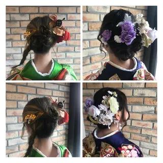 セミロング カラー ヘアアレンジ DISCOHAIRsanc（ルジャルダン町田）所属・烏山 達也のヘアスタイル