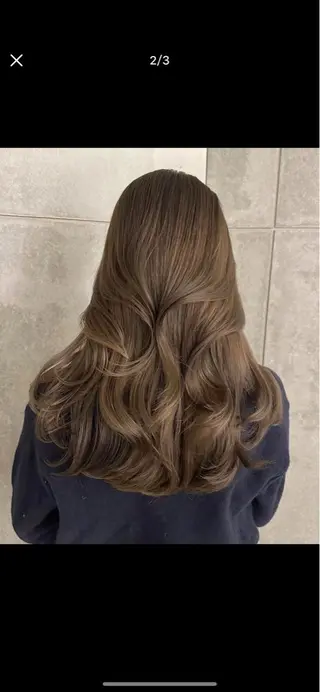 カラー ARMONY表参道店所属・韓国風レイヤーカラー ライムのヘアスタイル