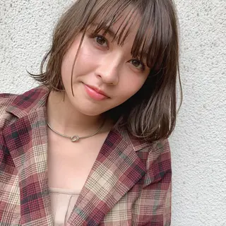 ミディアム カラー 銀座🤍ボブ/ ミディアム/佐野夢美のヘアスタイル