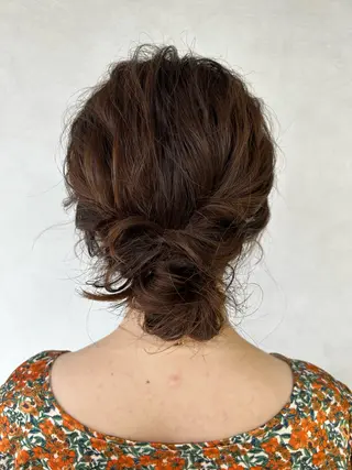 ミディアム ヘアアレンジ ヘアセット/眉毛カッ ト/Nana〻のヘアスタイル